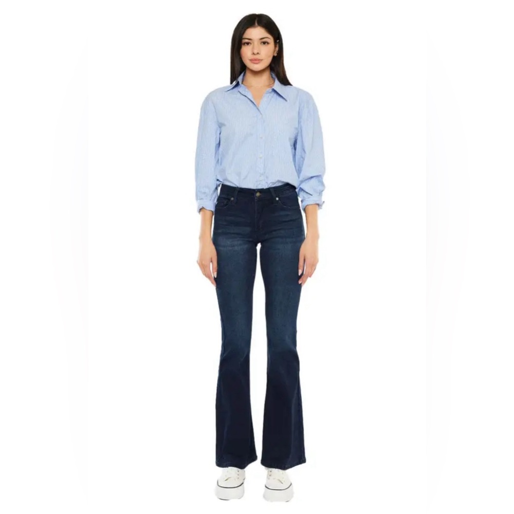 Kancan - Prein Mid Flare Jeans (Petite) - KC6102DPT
